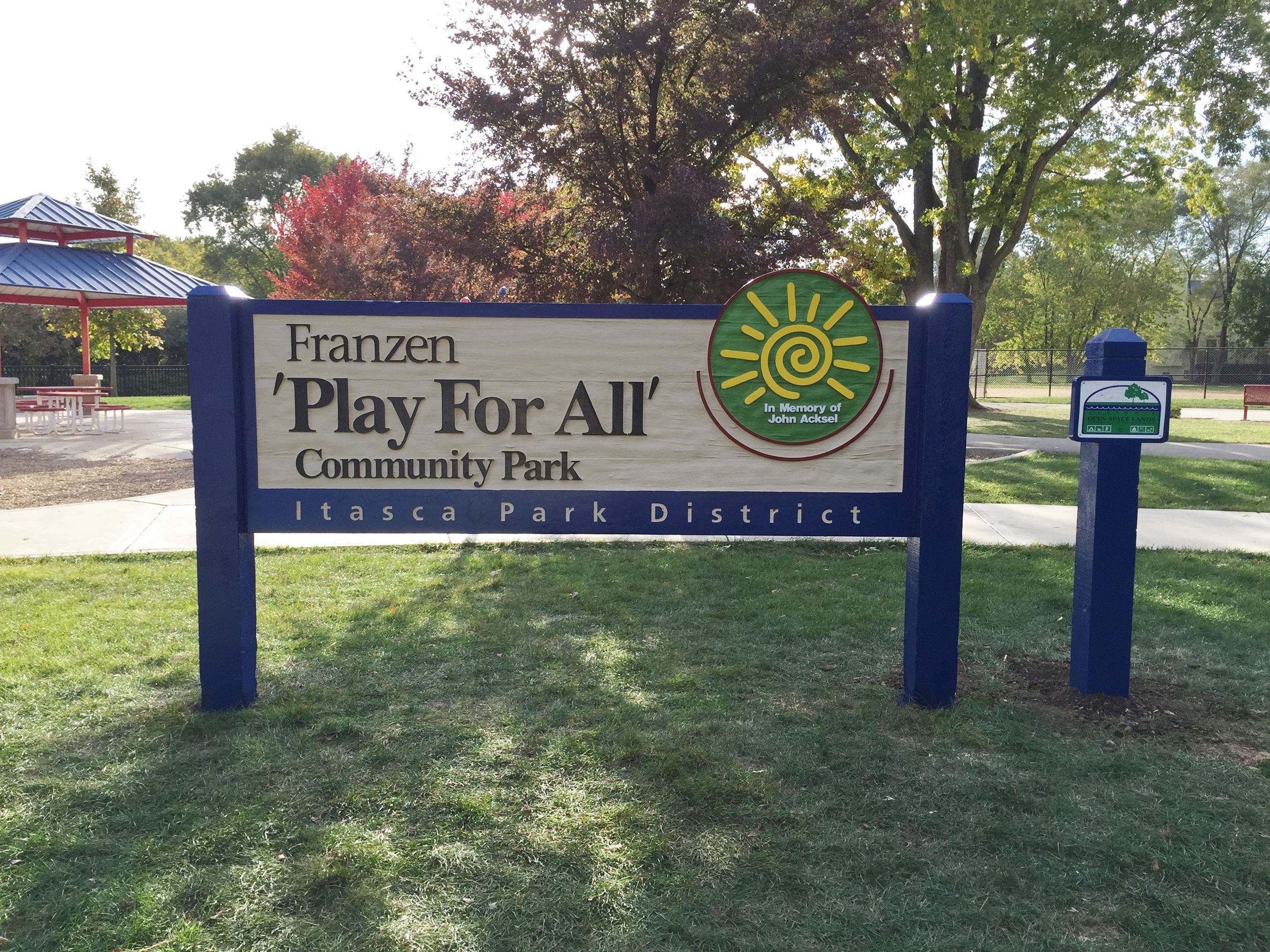 Franzen Park sign