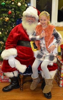 Polar Express Santa and Girl