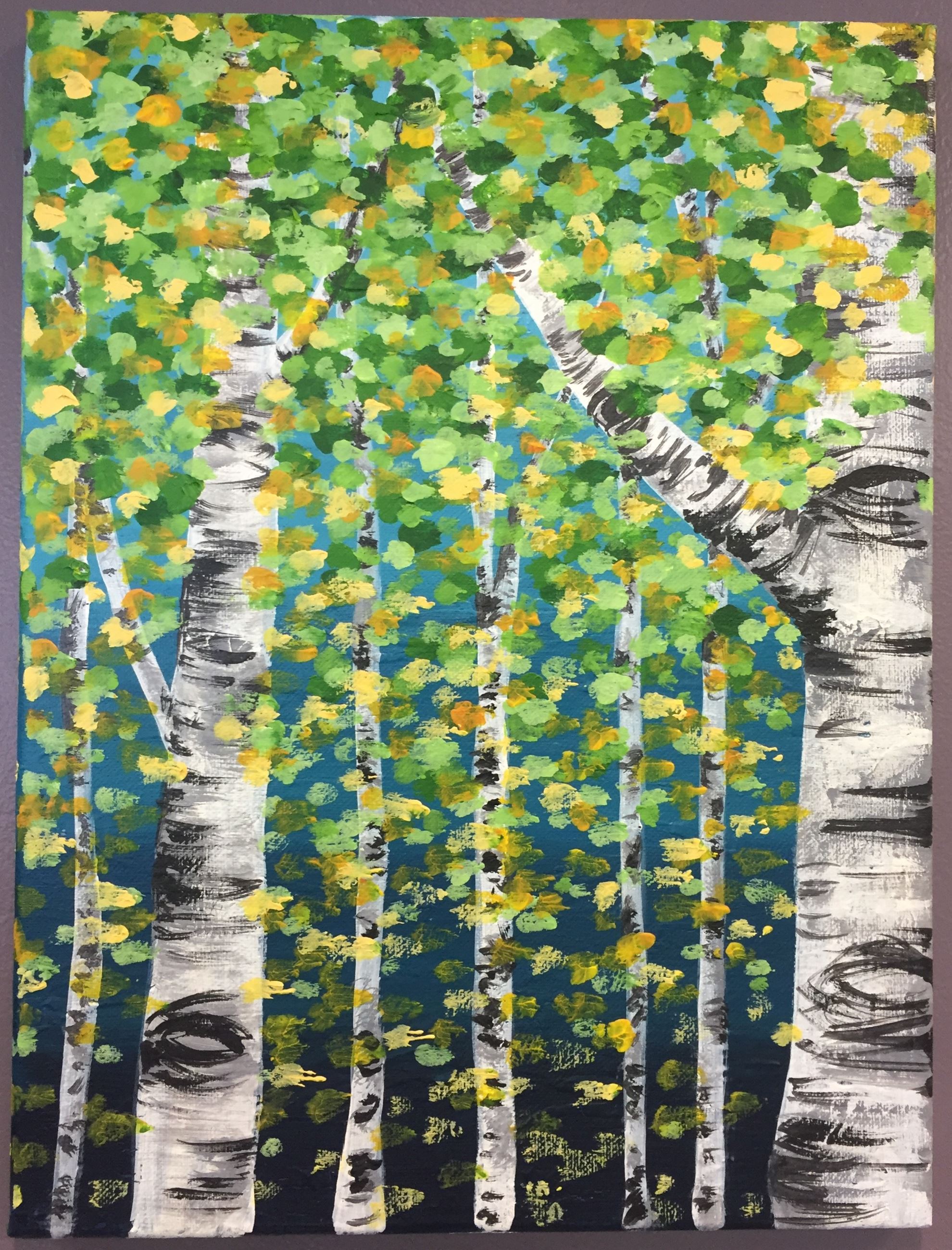 Paint and Pour Forest 2019 6