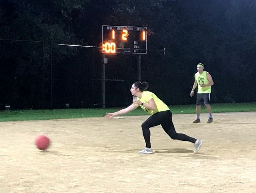 Cup in Hand Kickball pitcher